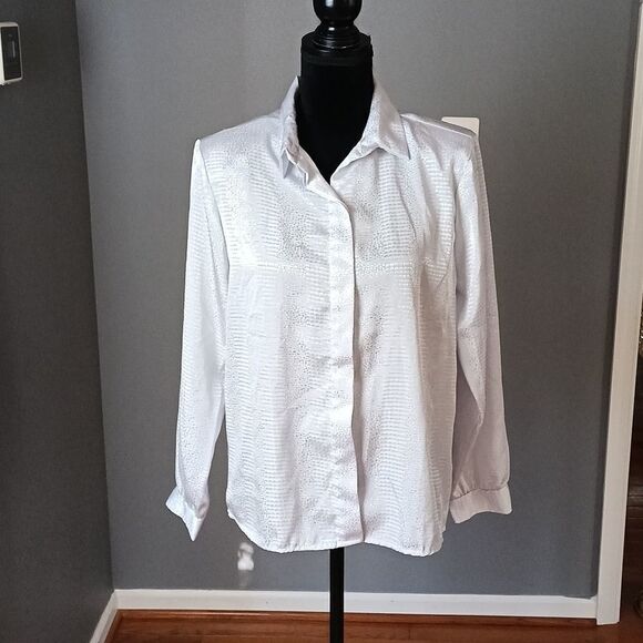 Vintage Risky Business blouse sz large - Picture 1 of 5